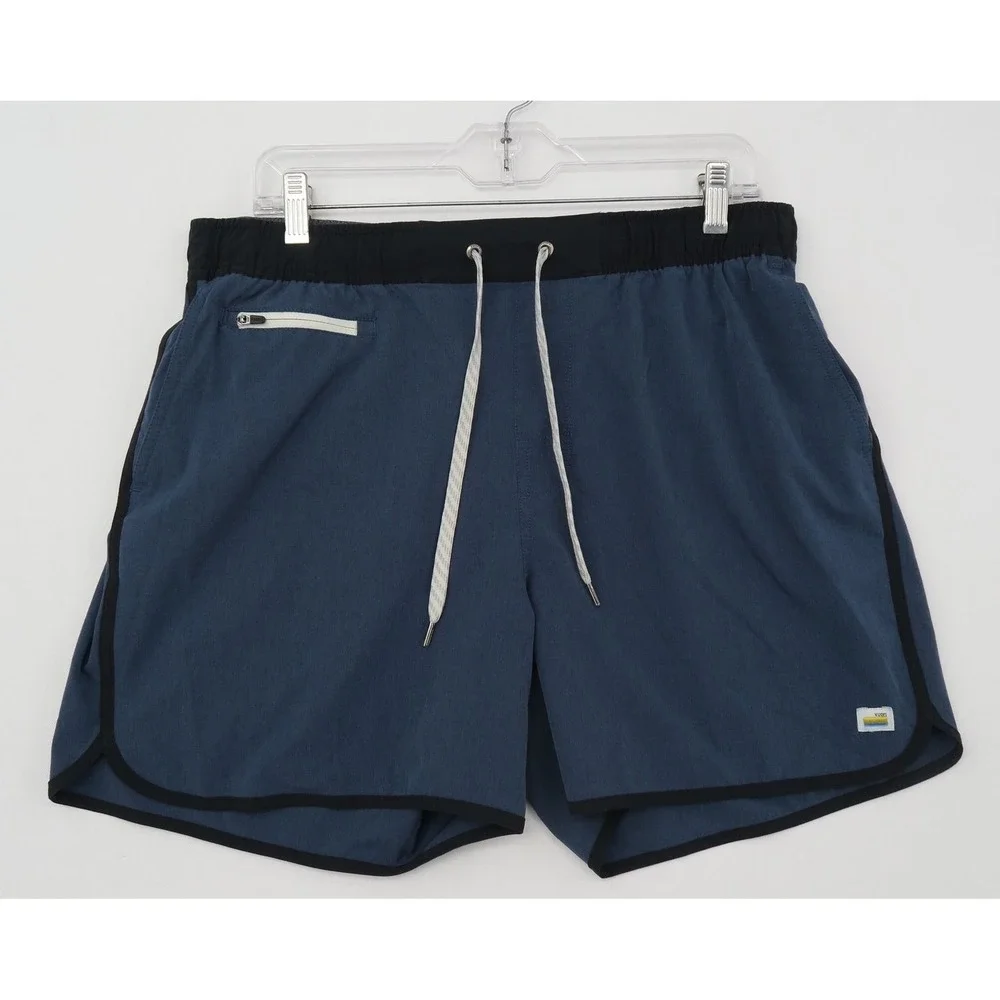Vuori Banks Shorts Mens XL Azure Melange Blue Athletic Gym‎ Swim V366